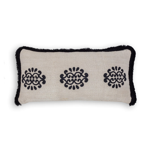 Block Print Gabardine Pillow Cover