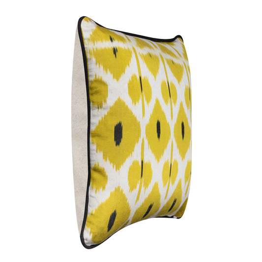 Ikat Esme Yellow Pillow Cover