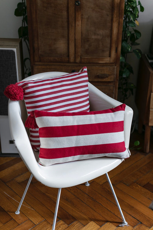 Capri Red Stripped Pillow