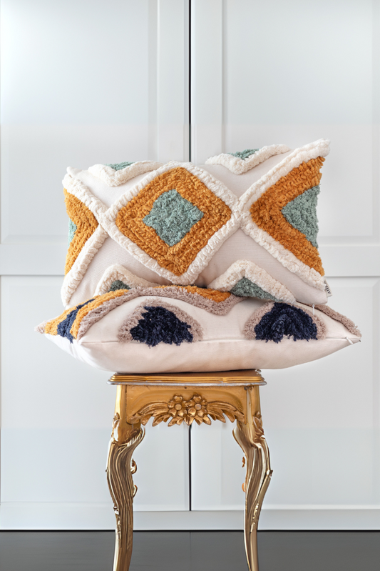 Boho Syle Rectangle Pillow Cover with Boho pattern