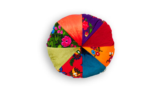 Fun Patchwork Cushion for eccentric home decor