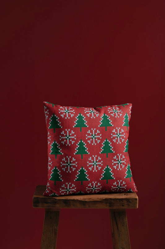 Snowy Pines Christmas Cushion Cover