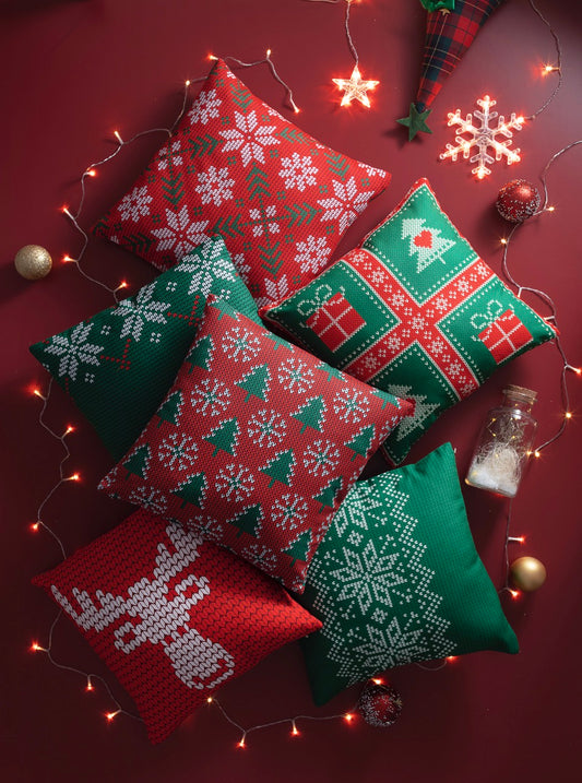 Snowy Pines Christmas Cushion Cover
